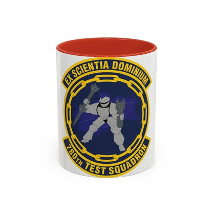 780th Test Squadron (U.S. Air Force) Accent Coffee Mug 11oz Red - Go Mug Yourself