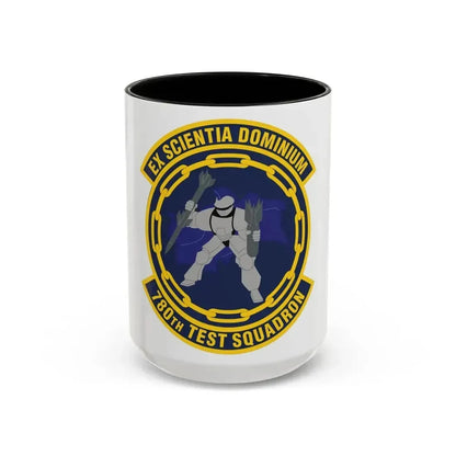 780th Test Squadron (U.S. Air Force) Accent Coffee Mug 15oz Black - Go Mug Yourself