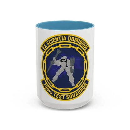 780th Test Squadron (U.S. Air Force) Accent Coffee Mug 15oz Light Blue - Go Mug Yourself