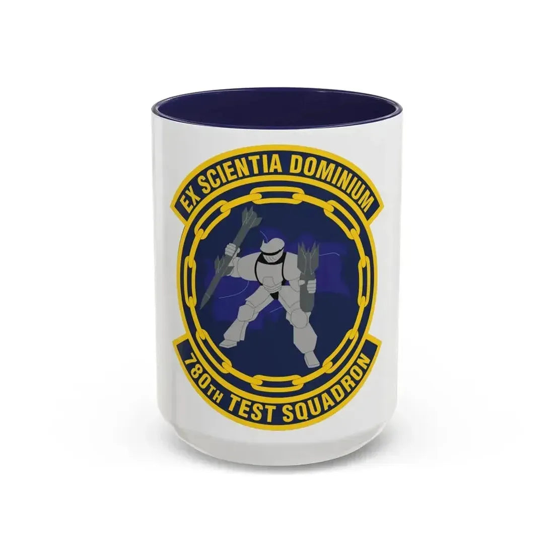 780th Test Squadron (U.S. Air Force) Accent Coffee Mug 15oz Navy - Go Mug Yourself