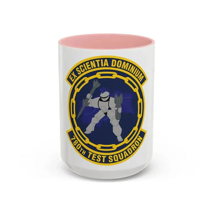780th Test Squadron (U.S. Air Force) Accent Coffee Mug 15oz Pink - Go Mug Yourself