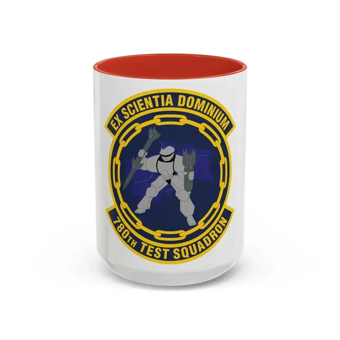 780th Test Squadron (U.S. Air Force) Accent Coffee Mug 15oz Red - Go Mug Yourself