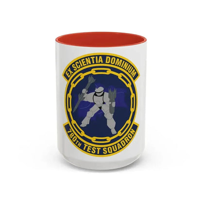 780th Test Squadron (U.S. Air Force) Accent Coffee Mug 15oz Red - Go Mug Yourself