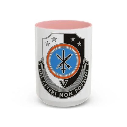 781 Military Intelligence Battalion (U.S. Army) Accent Coffee Mug 15oz Pink - Go Mug Yourself