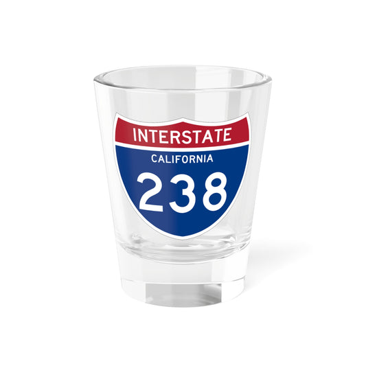 I-000 1961 template (California) (Road Sign) Shot Glass 1.5oz