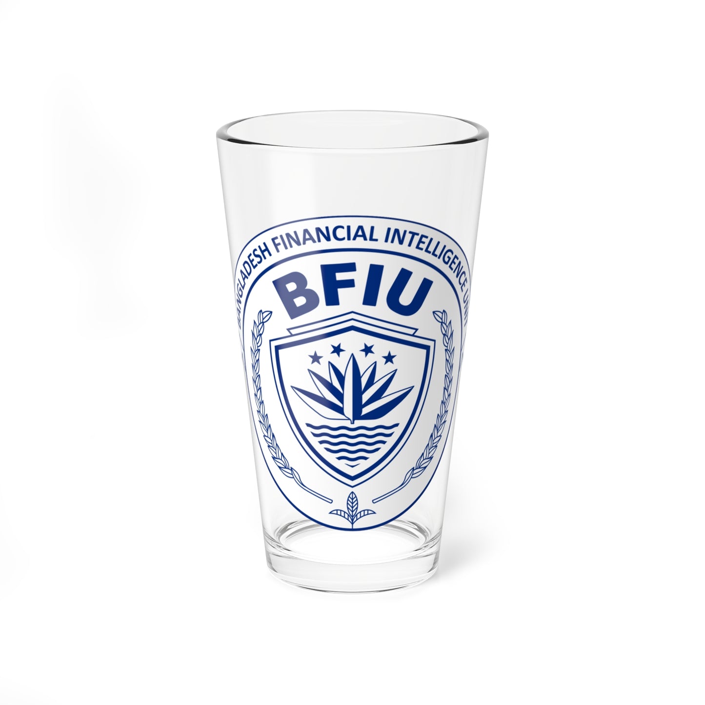 Seal of the Bangladesh Financial Intelligence Unit (Bangladesh) (Coat of Arms) Pint Glass 16oz