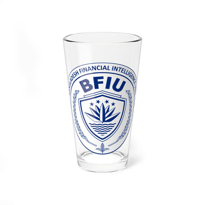 Seal of the Bangladesh Financial Intelligence Unit (Bangladesh) (Coat of Arms) Pint Glass 16oz