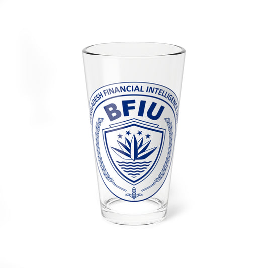 Seal of the Bangladesh Financial Intelligence Unit (Bangladesh) (Coat of Arms) Pint Glass 16oz