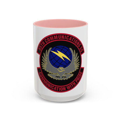 55th Communications Squadron (U.S. Air Force) Accent Coffee Mug