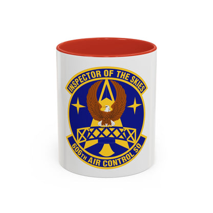 606th Air Control Squadron (U.S. Air Force) Accent Coffee Mug