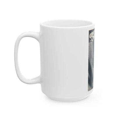 Hazel Court #72 - B&W Magazine Cover (Vintage Female Icon) White Coffee Mug-Go Mug Yourself