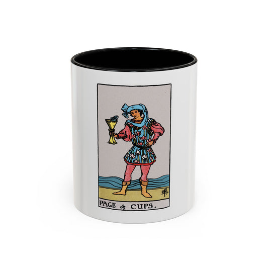 The Page of Cups (Tarot Card) Accent Coffee Mug