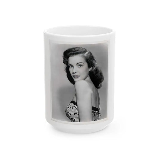 Cathy Downs #62 (Vintage Female Icon) White Coffee Mug-15oz-Go Mug Yourself