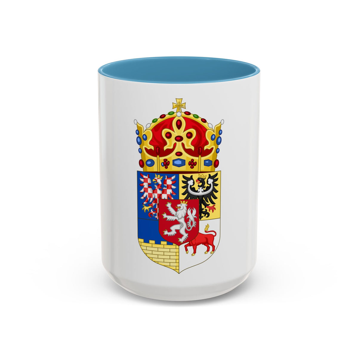 Coat of arms of Bohemian Crown - Accent Coffee Mug