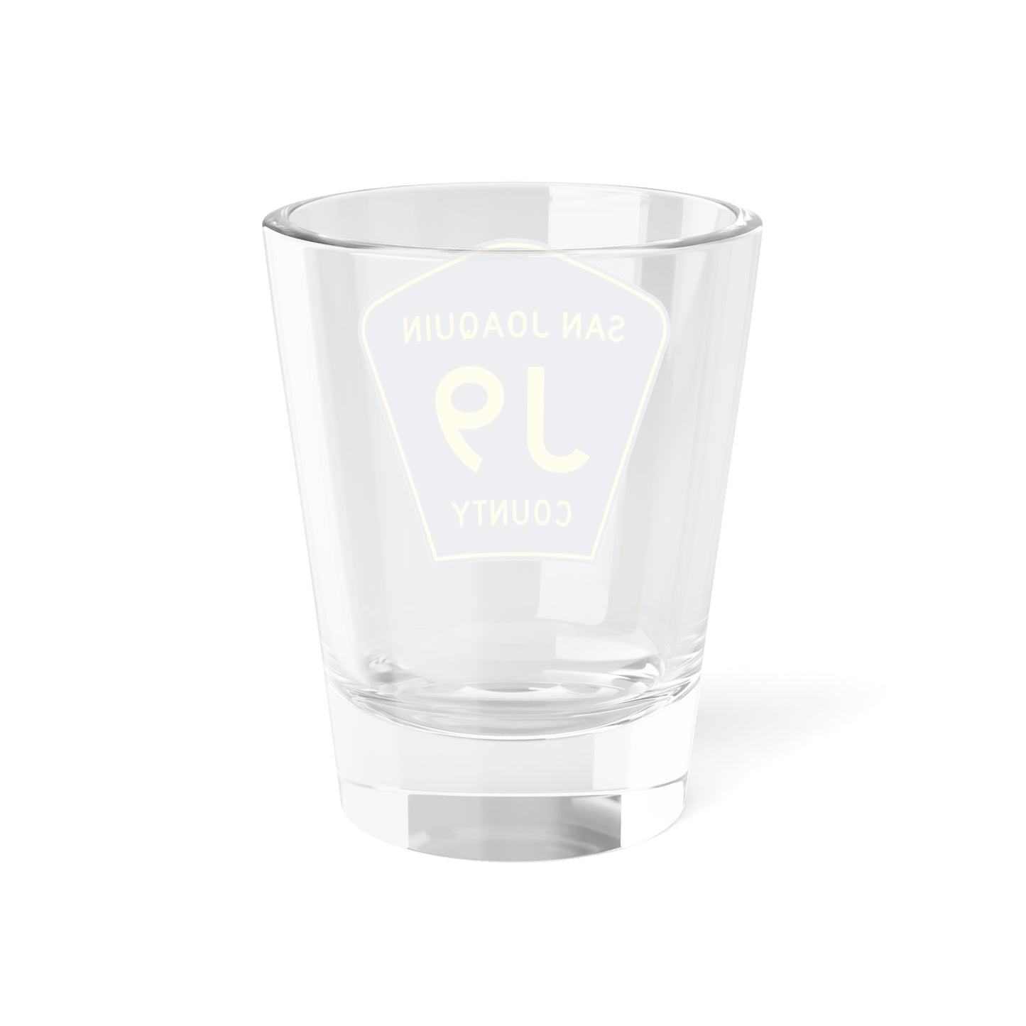 San Joaquin County J9 (California) (Road Sign) Shot Glass 1.5oz