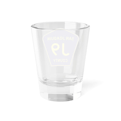 San Joaquin County J9 (California) (Road Sign) Shot Glass 1.5oz