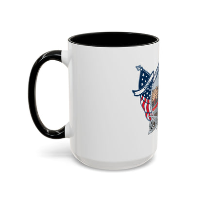USCG Station Boston (U.S. Coast Guard) Accent Coffee Mug