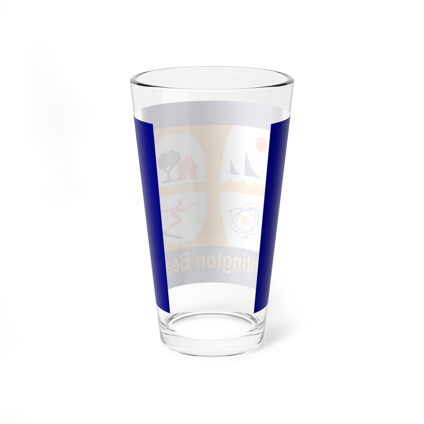 Flag of Huntington Beach California (United States) Pint Glass 16oz