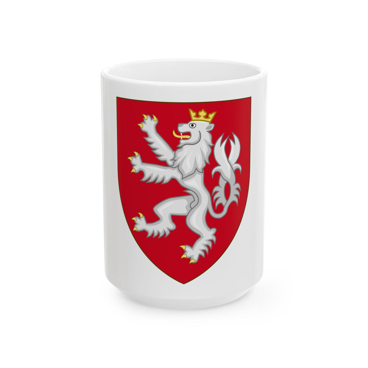 Coat of arms of the House of Luxembourg-Bohemia - White Coffee Mug