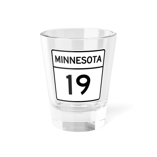 MN-19 1948 (Minnesota) (Road Sign) Shot Glass 1.5oz