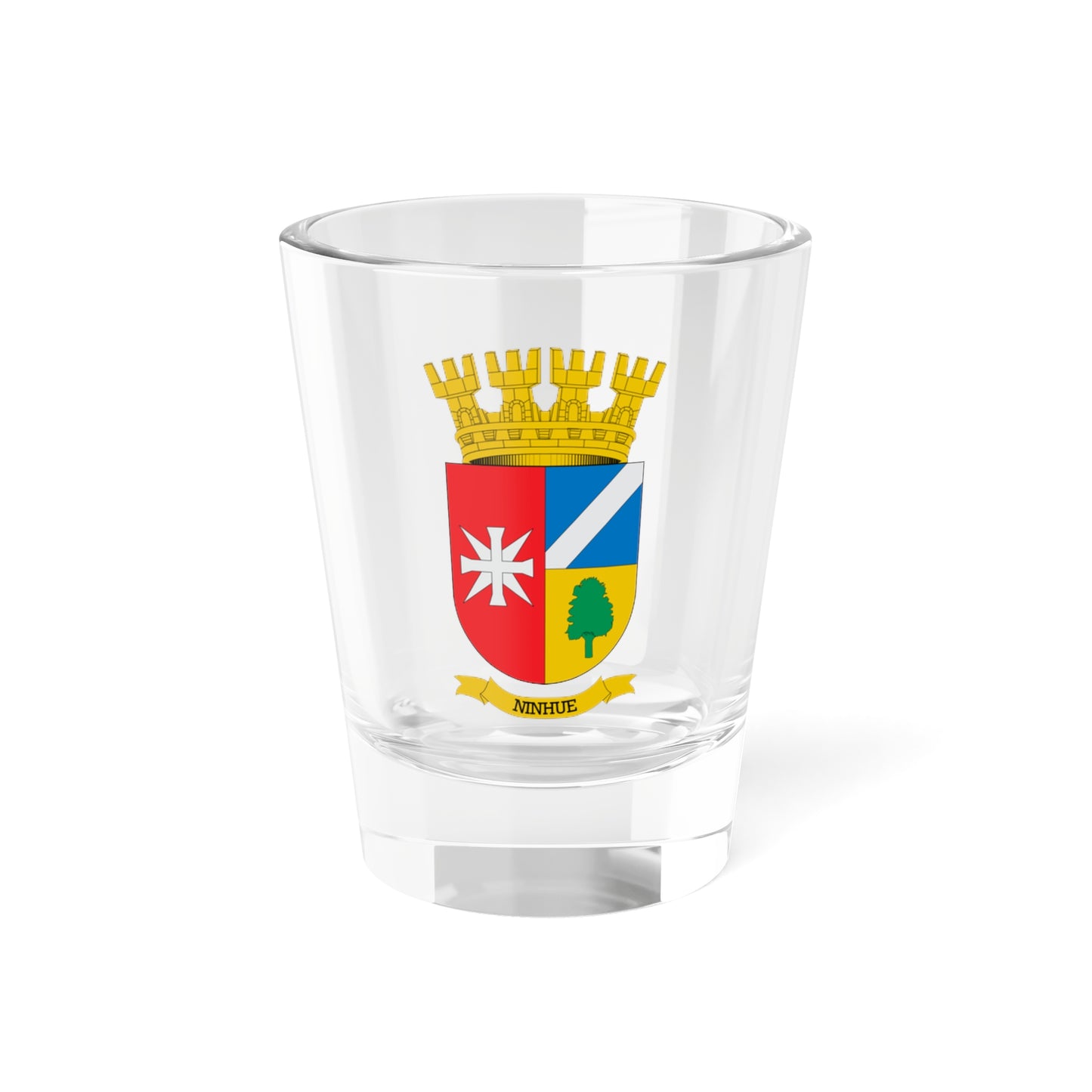 Escudo de Ninhue (Chile) (Coat of Arms) Shot Glass 1.5oz