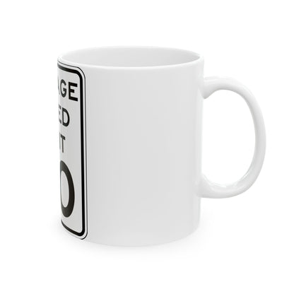 NYSDOT NYR2-5 (New York) (Road Sign) White Coffee Mug