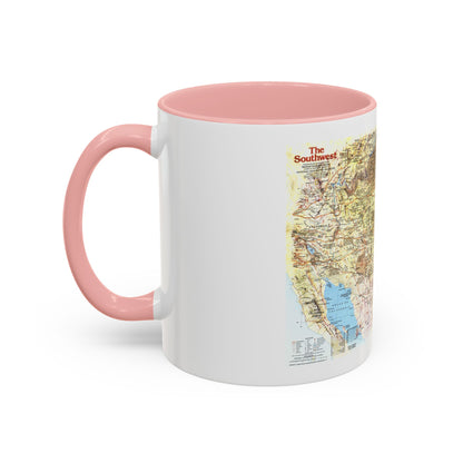 USA - Southwest 1 (1982) (Map) Accent Coffee Mug