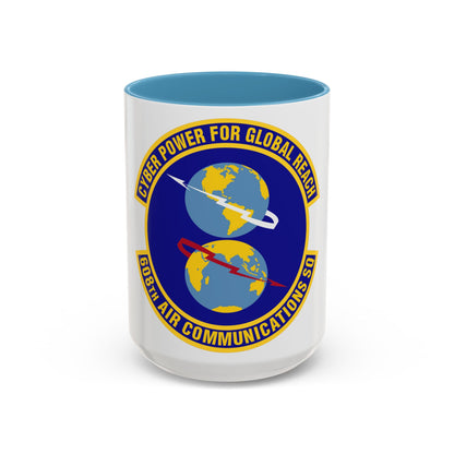 608th Air Communications Squadron (U.S. Air Force) Accent Coffee Mug