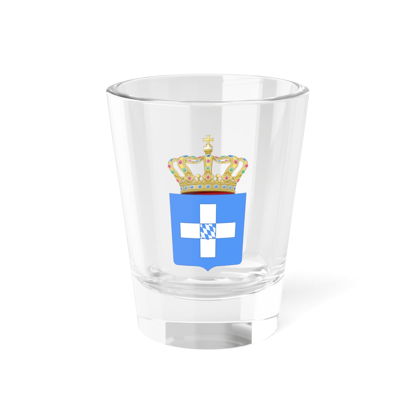 Lesser Coat of Arms of Greece (Wittelsbach) - Shot Glass 1.5oz