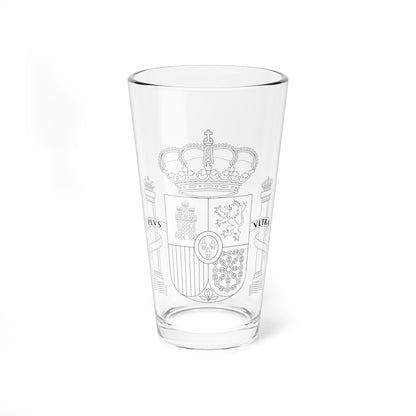 Escudo de España contornos (Spain) (Coat of Arms) Pint Glass 16oz