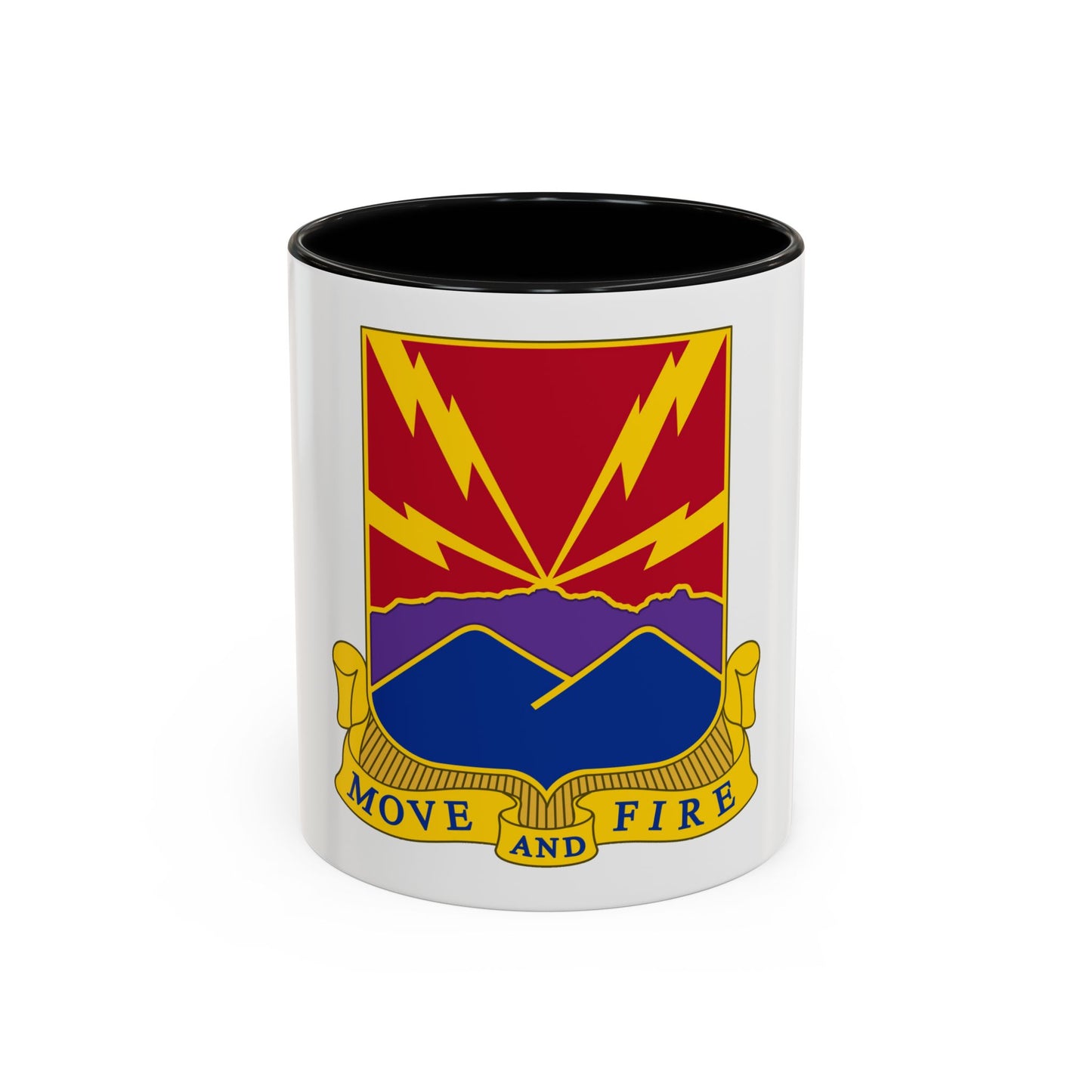 593rd Field Artillery Battalion (U.S. Army) Accent Coffee Mug