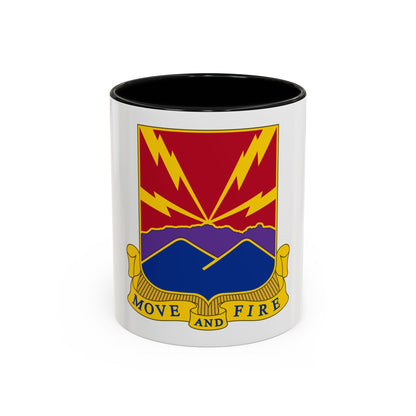 593rd Field Artillery Battalion (U.S. Army) Accent Coffee Mug