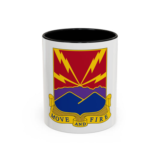 593rd Field Artillery Battalion (U.S. Army) Accent Coffee Mug