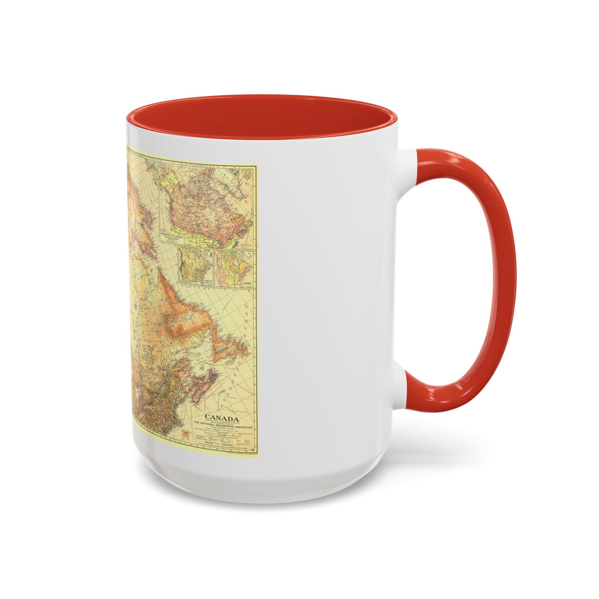 Canada (1936) (Map) Accent Coffee Mug