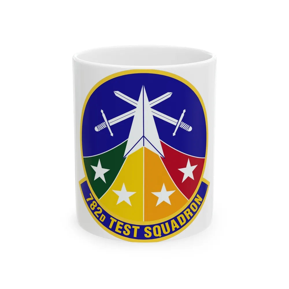 782d Test Squadron (U.S. Air Force) White Coffee Mug-11oz-Go Mug Yourself