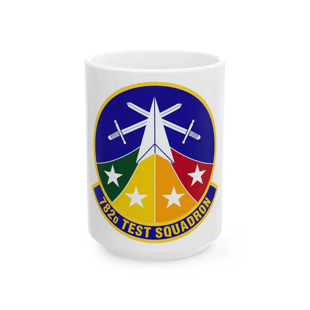 782d Test Squadron (U.S. Air Force) White Coffee Mug-15oz-Go Mug Yourself