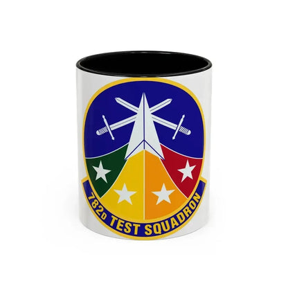 782d Test Squadron (U.S. Air Force) Accent Coffee Mug 11oz Black - Go Mug Yourself