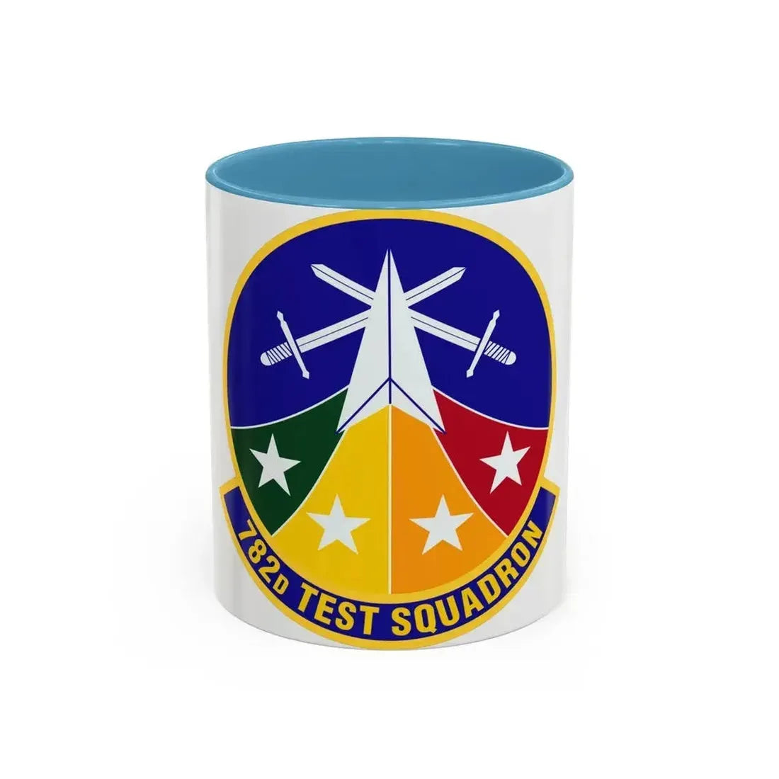 782d Test Squadron (U.S. Air Force) Accent Coffee Mug 11oz Light Blue - Go Mug Yourself