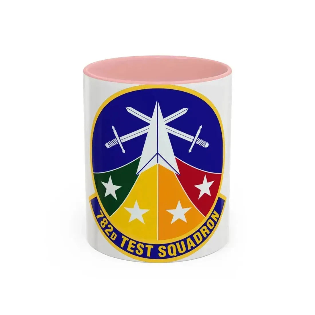 782d Test Squadron (U.S. Air Force) Accent Coffee Mug 11oz Pink - Go Mug Yourself