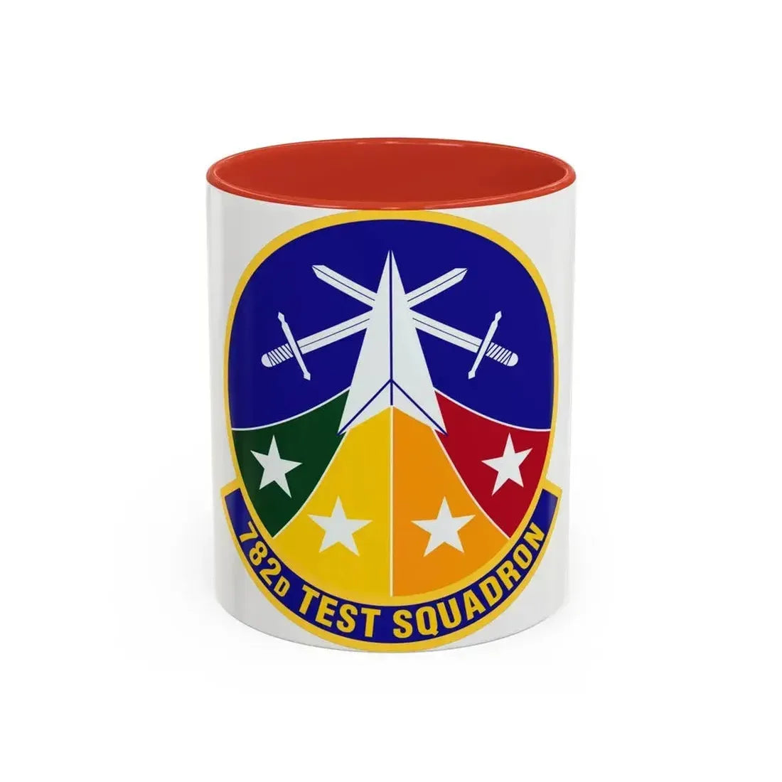 782d Test Squadron (U.S. Air Force) Accent Coffee Mug 11oz Red - Go Mug Yourself