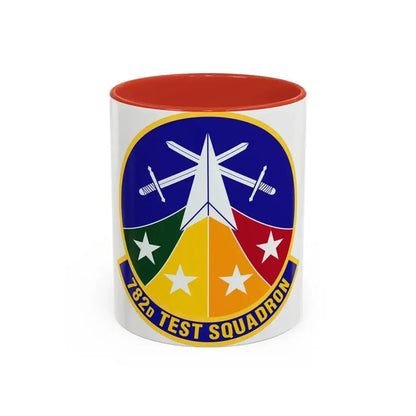 782d Test Squadron (U.S. Air Force) Accent Coffee Mug 11oz Red - Go Mug Yourself