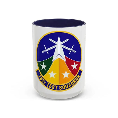 782d Test Squadron (U.S. Air Force) Accent Coffee Mug 15oz Navy - Go Mug Yourself