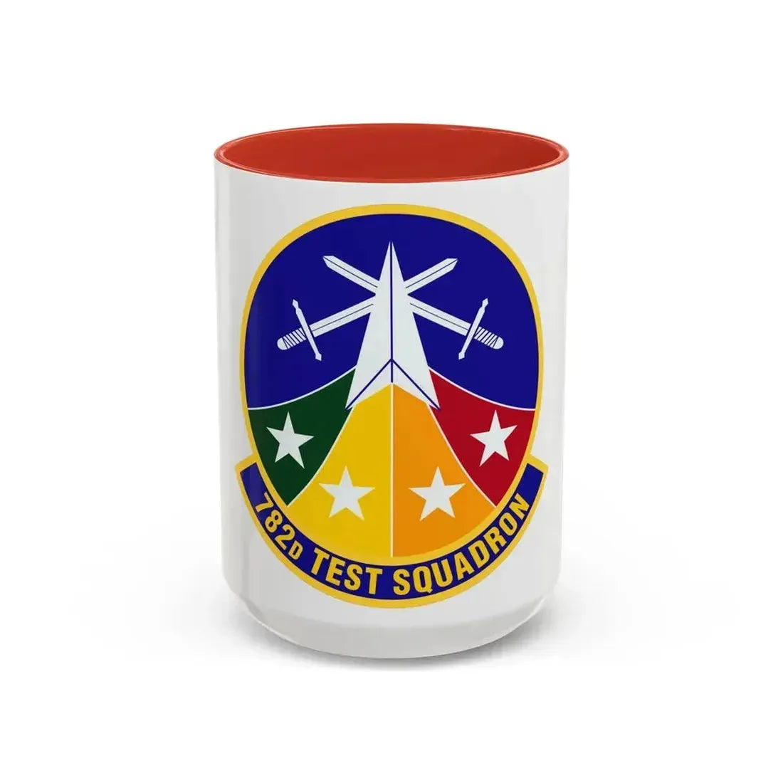 782d Test Squadron (U.S. Air Force) Accent Coffee Mug 15oz Red - Go Mug Yourself