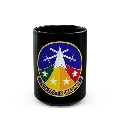 782d Test Squadron (U.S. Air Force) Black Coffee Mug 15oz - Go Mug Yourself