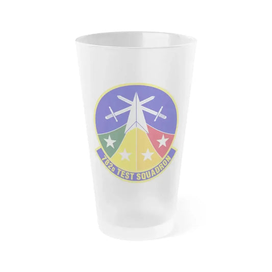 782d Test Squadron (U.S. Air Force) Frosted Pint Glass 16oz Default Title - Go Mug Yourself