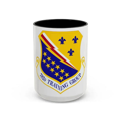 782d Training Group (U.S. Air Force) Accent Coffee Mug 15oz Black - Go Mug Yourself