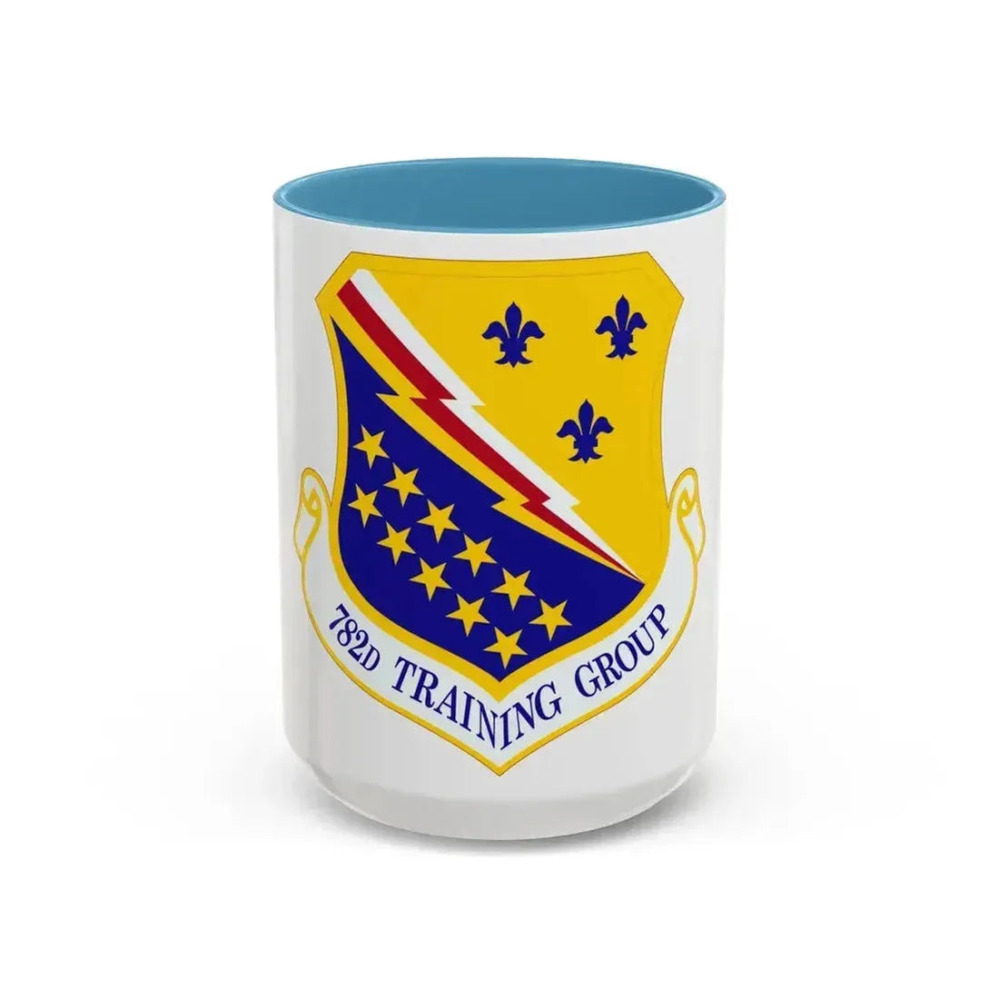 782d Training Group (U.S. Air Force) Accent Coffee Mug 15oz Light Blue - Go Mug Yourself