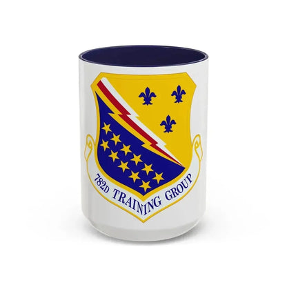 782d Training Group (U.S. Air Force) Accent Coffee Mug 15oz Navy - Go Mug Yourself