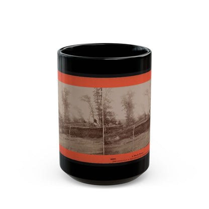 A Block House 001 (U.S. Civil War) Black Coffee Mug