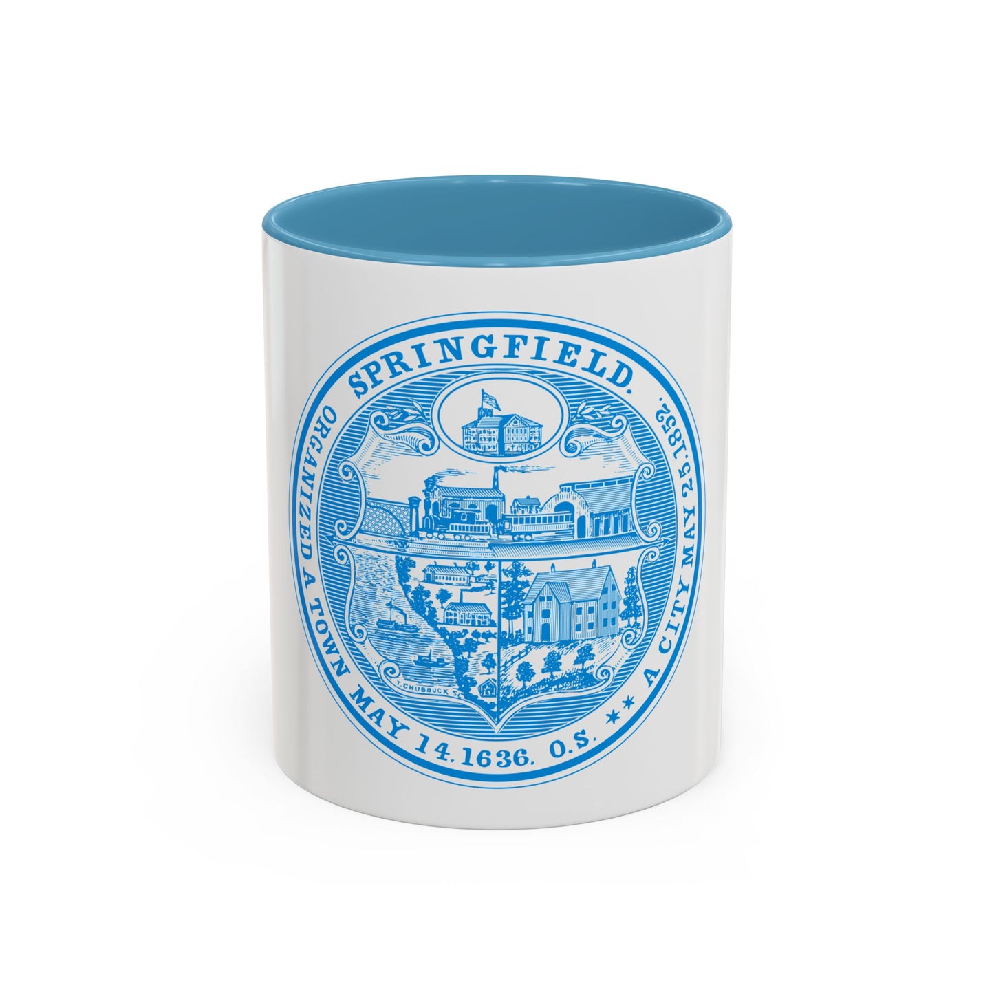 Seal of Springfield Massachusetts - Accent Coffee Mug